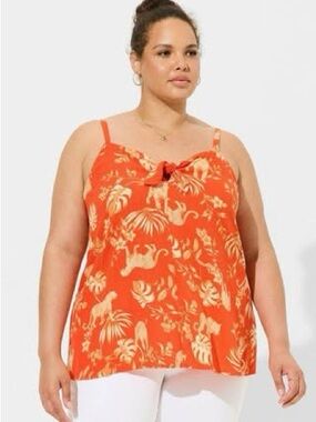 🌟 Tropical Cheetah And Jungle Print Cami Tank Top